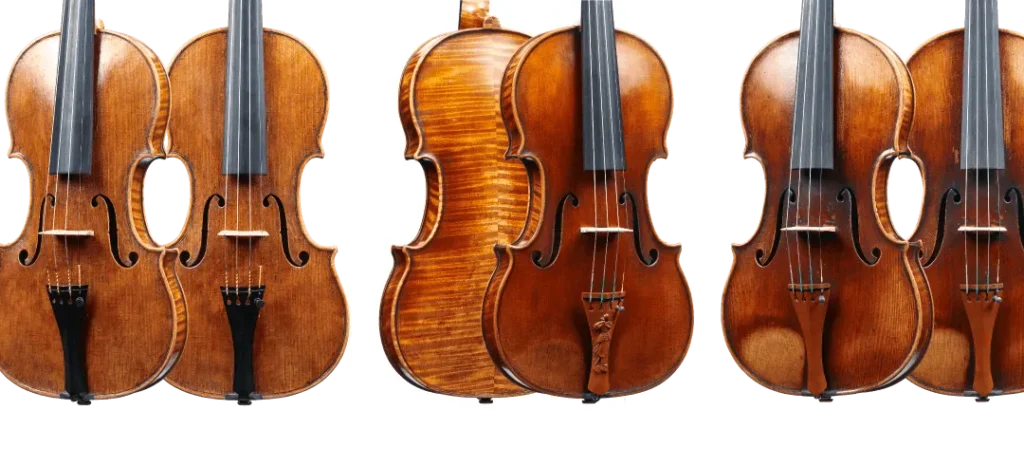 Stradivari Guarneri and Amatise Violin