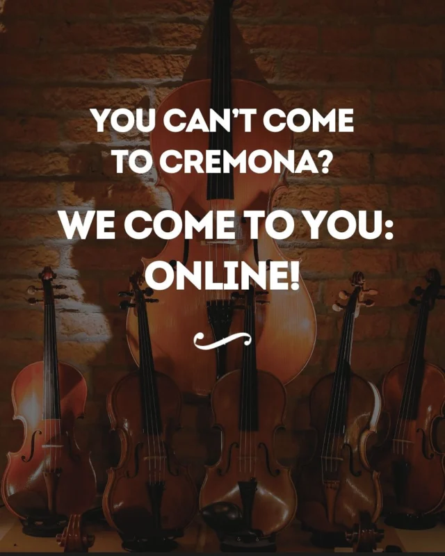 🎻 You can’t come to Cremona? We come to you — online! 🌍
Wherever you are in the world, we make it possible for you to discover your next instrument with the same care and passion as if you were here in our workshop.
👇 Here’s how:
🎻 We schedule a personal video call to get to know each other
🎻 We send sound samples & videos of instruments
🎻 You try it at home — for free, in many countries!
🎻 We guide you every step of the way
📩 DM us to start your journey today — your perfect violin might be one call away! 🧡
.
.
.
.
.
.
.
#violinworkshop #violinshop #onlineassistance #violinforsale #celloshop #violashop #cremonaviolin